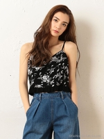 刺繍キャミブラウス/ベージュ