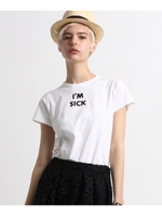 Tu es mon TRESOR ロゴスパンコールTシャツ/ホワイト(001)