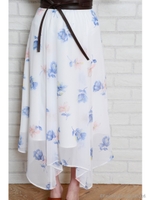 エアリーフラワーマキシスカート/オフホワイト