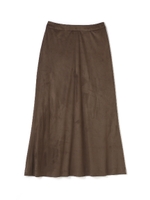 スエード調フレアスカート/アイボリー(030)