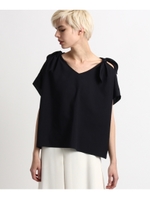 【WEB限定】スリット肩リボン2wayブラウス/ナチュラル(950)