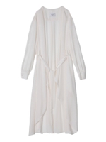 vintage satin gown/OFF WHITE