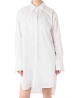 【AZUL by moussy】デザインロングシャツワンピース/O/WHT