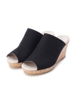 コルクウェッジミュール/カーキ(027)