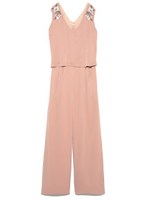 刺繍入りロンパース/PNK