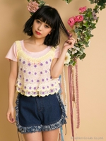 DR FlowerknitTOPS/ピンク