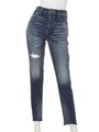Frayed J/W DENIMアンクルパギンス/BLU