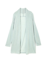 ガーゼ天竺UVカットトッパーカーディガン/オフ×ネイビーBD2(032)