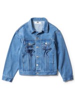 レースアップビッグGジャン/ライトブルー