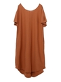 SHOULDER SLIT LOOSE DRESS/ブラウン
