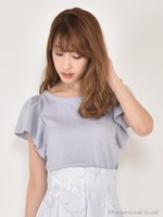 ショートニットプルオーバー/グレー