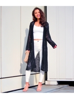 【chille anap】かぎ編みロングカーディガン/IV