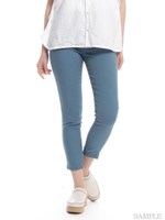 リネンレーヨンハイパーストレッチレギパン/ブラック