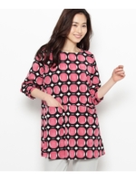 サークルプリントワンピース/グレー(112)