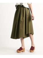 フレアイレギュラーヘムスカート/ベージュ(052)