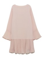 プリーツデザインワンピース/NVY