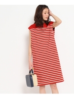 マリンボーダーワンピース/レッド(362)