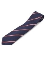 FRANCO BASSI レジメンタルストライプネクタイ/ブルー系(596)