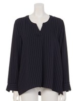 【洗える】ストライプスキッパーBL/オフホワイト