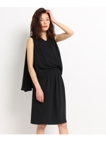 【2WAY】モモンガシフォンワンピース/サンドベージュ(053)