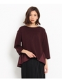 SONO ポンチペプラムカットソー/ボルドー(064)
