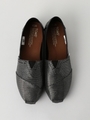 TOMS グリッターメッシュスリッポン/BLACK