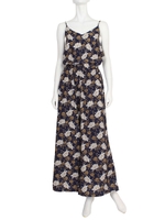 【La】ヴィンテージフラワーコンビネゾン/ネイビー