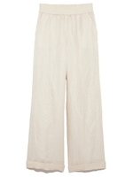 ウエストギャザーワイドパンツ/OWHT