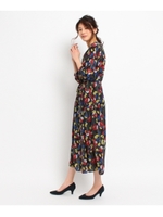 ヴィンテージフラワーワンピース/ブラック(119)