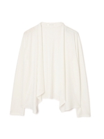 強撚スムースカーディガン/ホワイト(030)