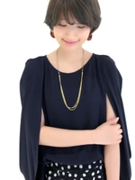 ケープスリーブブラウス/オフ