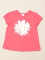 BABY 花モチーフ Aライン Tシャツ/レッド