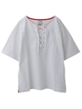 LACE UP TEE/パープル