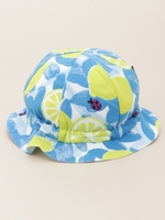 シチリアレモンプリントHAT/ブルー