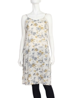 【La】フラワープリントロングキャミ/オフホワイト