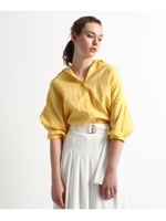 リネンワイドシャツ/レモンイエロー(031)