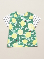 BABY シチリアレモンプリント 半袖Tシャツ/グリーン