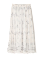 MIXED FLORAL SKIRT/ブラウン(100)