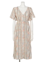 【ANAP】ネイティヴ柄フロントボタンカーディガン/オフホワイト(002)