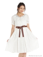 ドット柄ワンピース　2/ドット