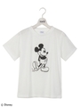 モノクロミッキーTシャツ/ブラック