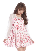 ジュエルシャンパンワンピ/ホワイト