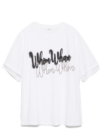 スタッズロゴTシャツ/WHT