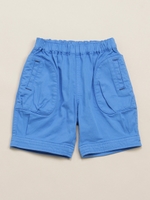 BABYストレッチツイル4分丈ストレートパンツ/ブルー