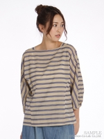 ドビーボーダーローンブラウス/オフホワイト