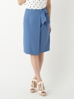 リボンラップタイトスカート/ピンク