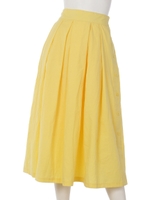 【Marie Hill】サイドボタンフレアスカート/レッド