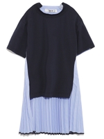 後ろプリーツプル/NVY