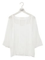 チュールレイヤードバルーンTOPS/ピンク