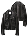 LEATHER JACKET/ブラック